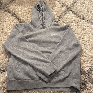 gray nike hoodie